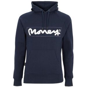 Money Mens Sig Hells Cotton Hoodie / Navy